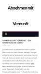 Mobile Screenshot of abnehmen-mit-vernunft.de